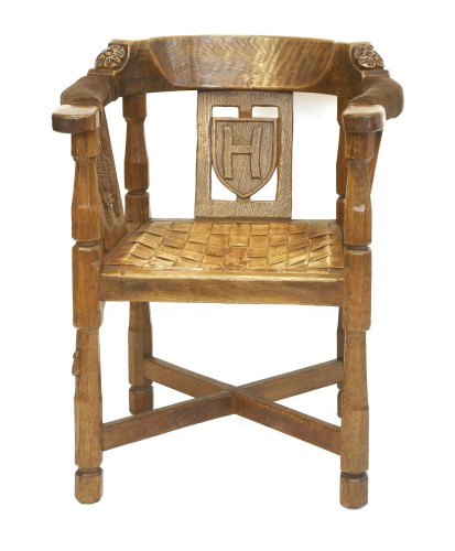 Lot 168 - A Robert 'Mouseman' Thompson monk’s armchair