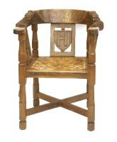 Lot 168 - A Robert 'Mouseman' Thompson monk’s armchair