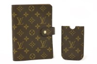 Lot 1307 - A Louis Vuitton Filofax cover