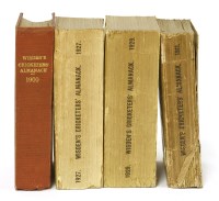 Lot 9 - Wisden's Cricketers' Almanack: 1- 1900 (37th. year). Rebound in brown cloth with gilt lettering; new endpapers and starts with the title-page vii (lacking the first 6 pages of adverts. 2- 1911 (48th.