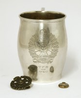 Lot 140 - A silver tankard