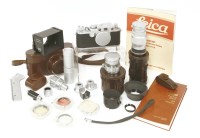Lot 151 - A Leica Wetzlar IIIF camera and accessories