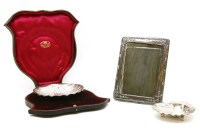Lot 161 - A silver shell shaped dish