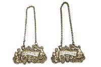 Lot 135 - A George IV silver 'Madeira' decanter label