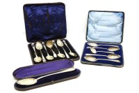 Lot 155 - A silver basting spoon