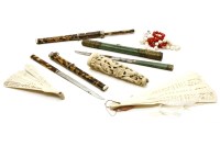 Lot 149 - A Chinese carved ivory handle