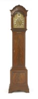 Lot 603 - A mahogany chiming longcase clock