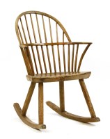 Lot 494 - A late 18th/ early 19th century elm Windsor rocking chair