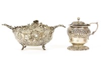 Lot 128 - A Continental oval silver bowl