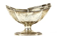 Lot 134 - A silver sugar basket