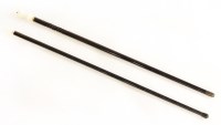 Lot 186 - A late 19th century novelty carved ivory handled walking stick