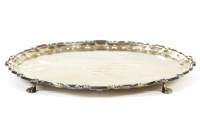 Lot 124 - A silver salver