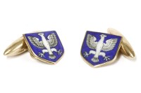 Lot 40 - A pair of 9ct gold cufflinks