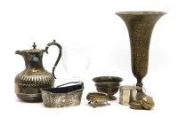 Lot 114 - A collection of mixed silver