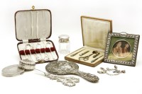 Lot 73 - A small silver compact