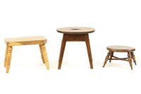 Lot 501 - A yew wood milking stool