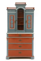 Lot 409 - A Continental painted cabinet/chest of drawers