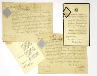 Lot 88 - King Edward VII: Five SIGNED Awards and Appointments: 1- Emile Charles Secondé. Appointment as 2nd. Lieutenant