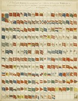 Lot 125 - Laurie & Whittle: View of the Flaggs that are to be found at sea in all parts of the world; containing one hundred more than in any other collection. Laurie & Whittle