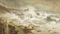 Lot 373 - John Holland Jnr (1830-1886)
THE STORM
Signed l.r.