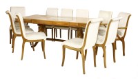 Lot 272 - A maple dining table