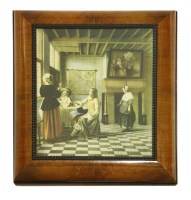 Lot 273 - A walnut and ebonised cabinet