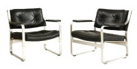 Lot 436 - A pair of lounge chairs