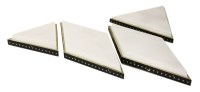 Lot 491 - A set of four painted metal and plastic shades