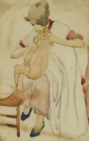 Lot 378 - Frank Dobson (1886-1963)
MOTHER AND CHILD
Pencil and watercolour
34 x 22cm

*Artist's Resale Right may apply to this lot.