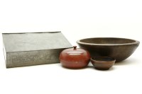 Lot 233 - A large turned wooden bowl