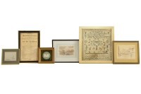 Lot 322 - A 19th century needlework sampler