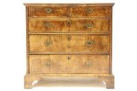 Lot 496 - A Queen Anne walnut chest