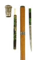 Lot 246 - A malacca mandarin cane