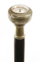 Lot 260 - A black knurled sword cane