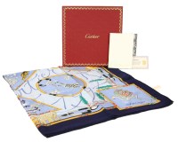 Lot 1439 - A Must de Cartier silk scarf