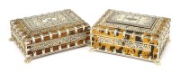 Lot 192 - An Indian tortoiseshell ivory and bone mounted jewellery casket