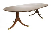 Lot 292 - Lots 292 to 317
Selected Contents from the Estate of Lord Edward George (1938-2009) and Lady Vanessa George (d.2017)

A Regency-style mahogany 'D' end pedestal table
