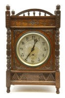 Lot 259 - An Aesthetic walnut bracket clock