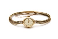 Lot 27 - A ladies 9ct gold Accurist mechanical bracelet watch