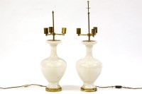 Lot 287 - A pair of modern table lamps