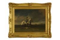 Lot 308 - Naive School
HORSE AND RIDER
Oil on board
30 x 40cm