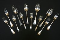 Lot 102 - A collection of silver flatware
