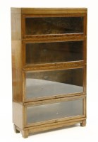 Lot 368 - A Globe Wernicke oak four section bookcase