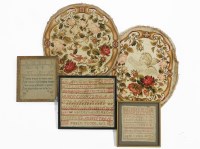 Lot 299 - Three Victorian alphabet samplers