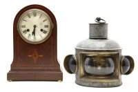 Lot 271 - An Edwardian strung mahogany mantel clock