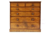 Lot 377 - A Victorian mahogany chest of two short above four long drawers