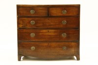 Lot 366 - A Victorian mahogany bow front chest of drawers
106cm wide