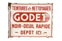 Lot 283 - A vintage French enamelled tin sign