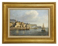Lot 334 - Hertz
HONFLEURS L'AVONPORT
Signed with anchor and 'Hertz'
38 x 55cm