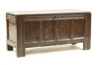 Lot 381 - An oak coffer